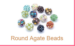 Round Agate Beads