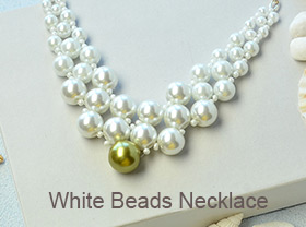 White Beads Necklace