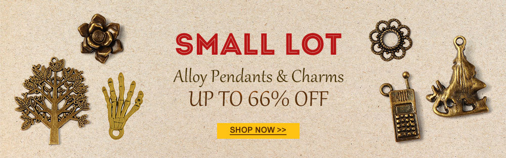 Small Lot Alloy Pendants & Charms Up to 66% OFF